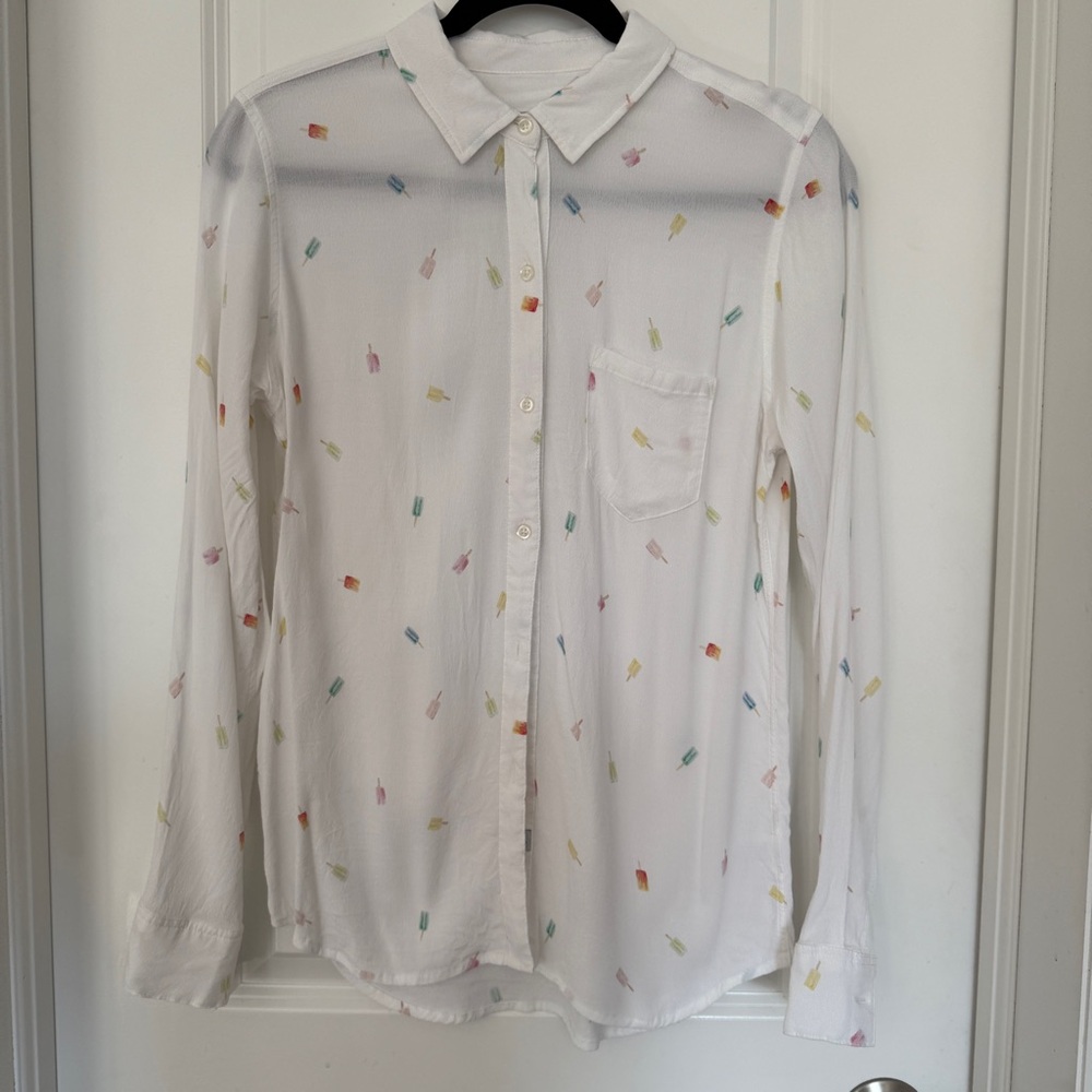 Rails Summertime Buttondown Shirt with Colorful Popsicle Print
